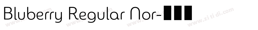 Bluberry Regular Nor字体转换